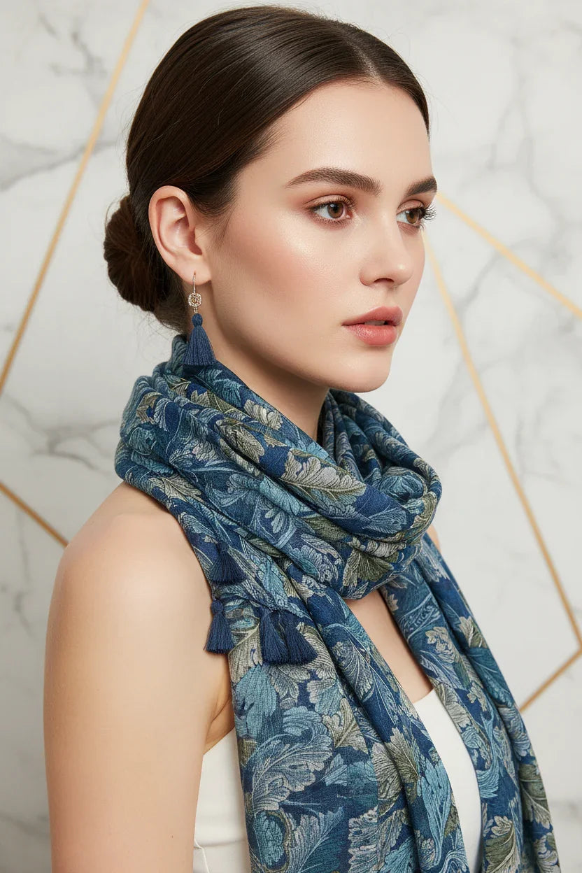 بورتريه قريب مع الوشاح