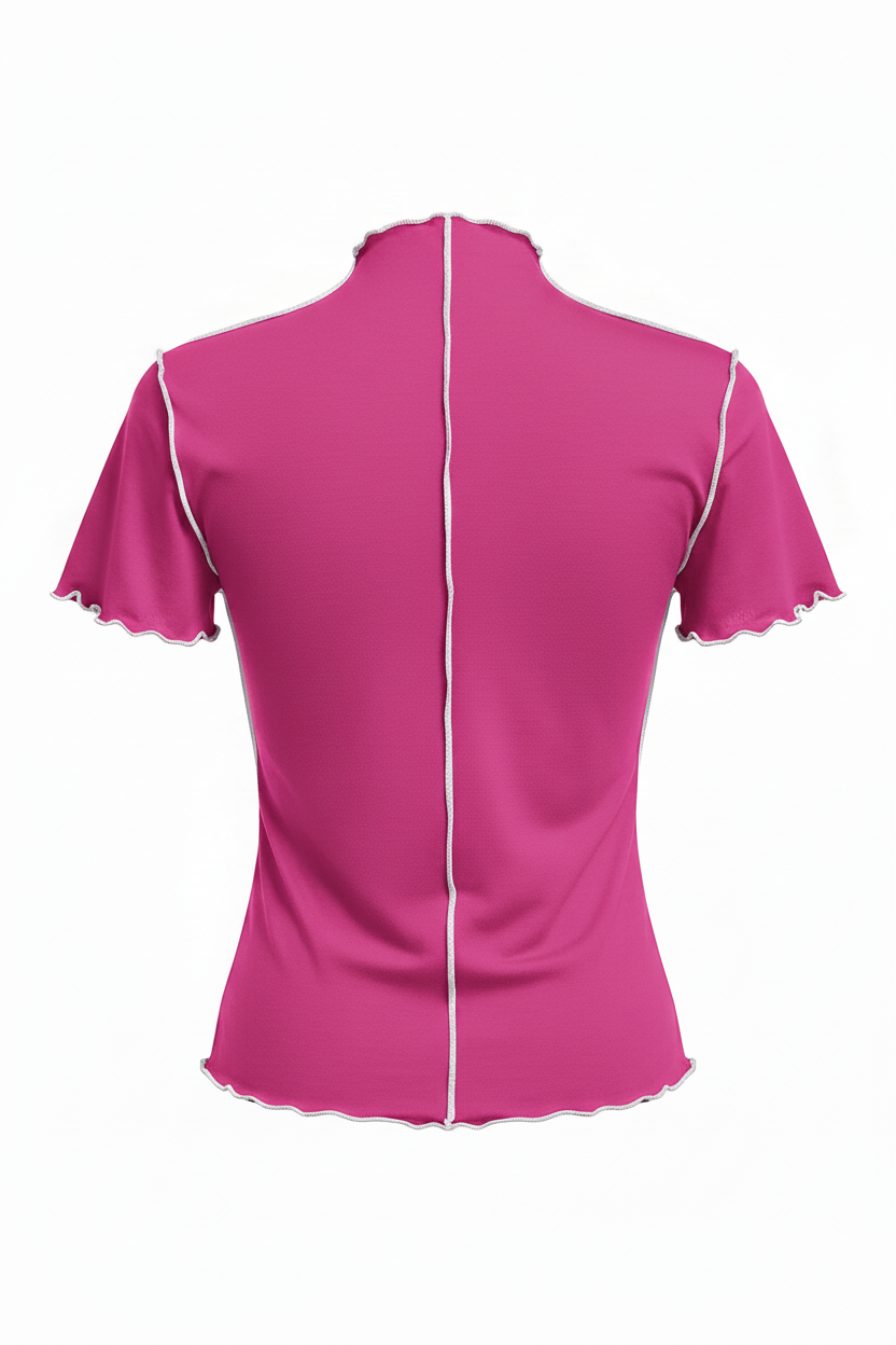 التيشيرت الوردي - من الخلف