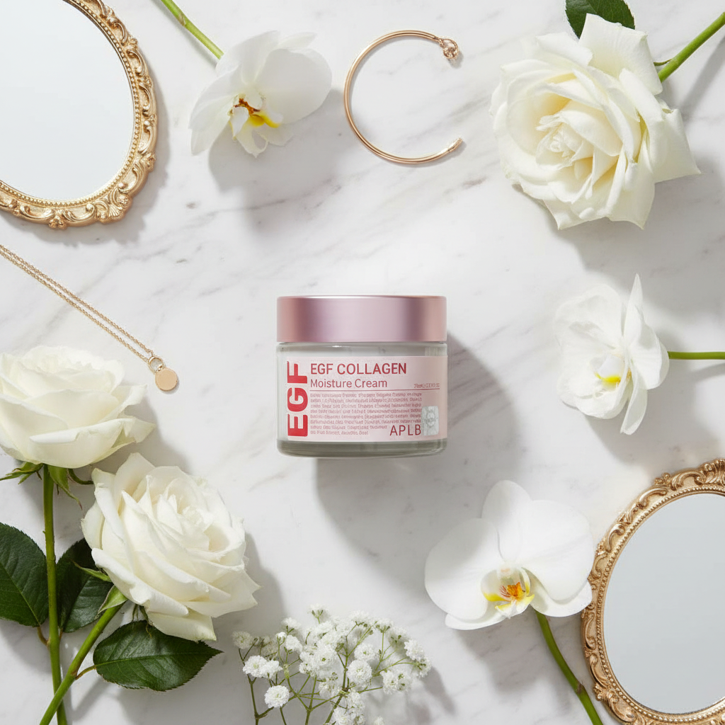 كريم الكولاجين مع الورود