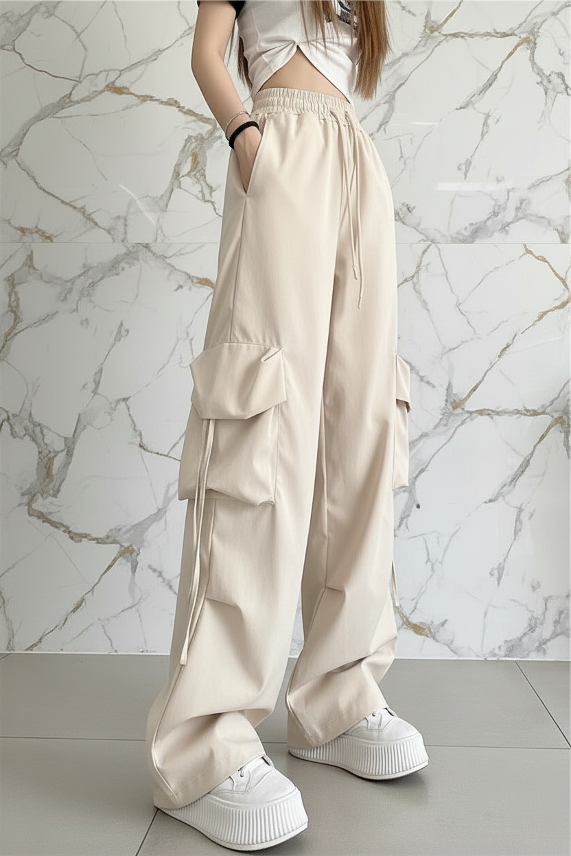 بنطال بيج - زاوية كاملة