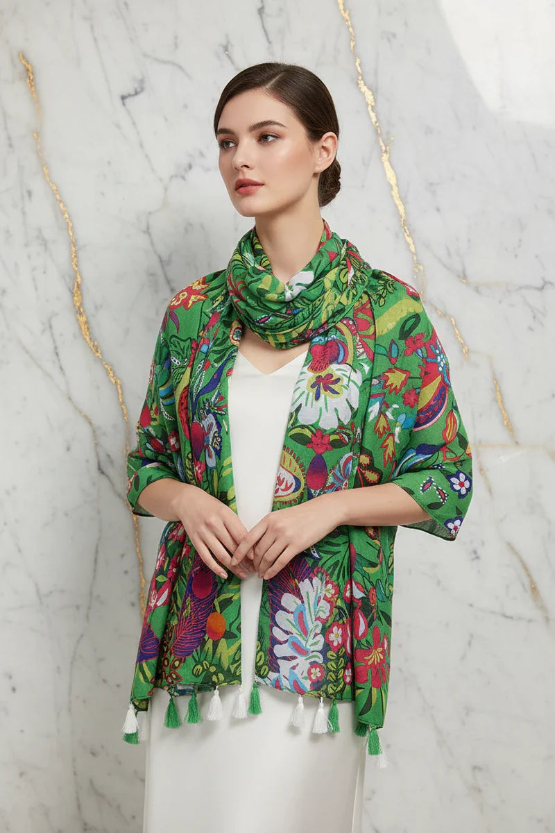 وشاح فاخر على الأكتاف