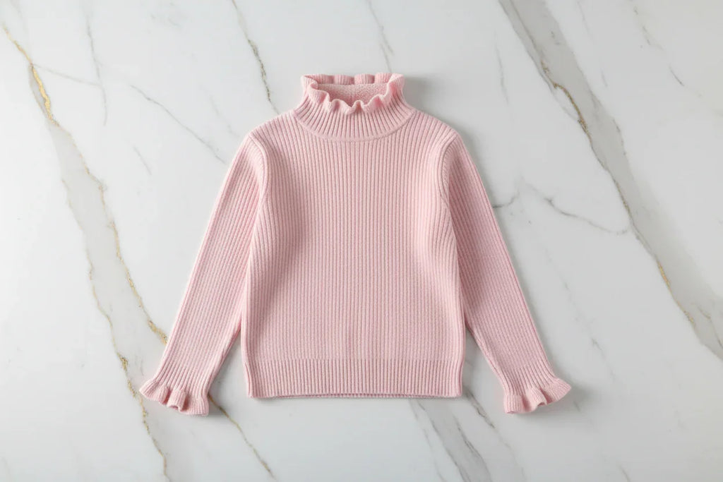 سويتر وردي فاتح - تصوير نظيف