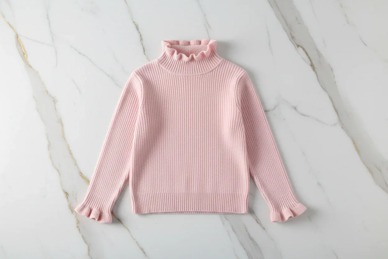 سويتر وردي فاتح - تصوير نظيف