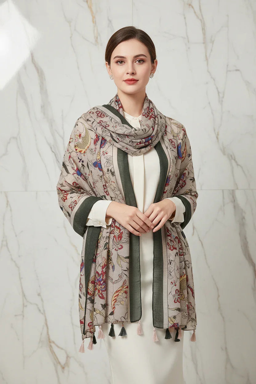 وشاح فاخر على الأكتاف