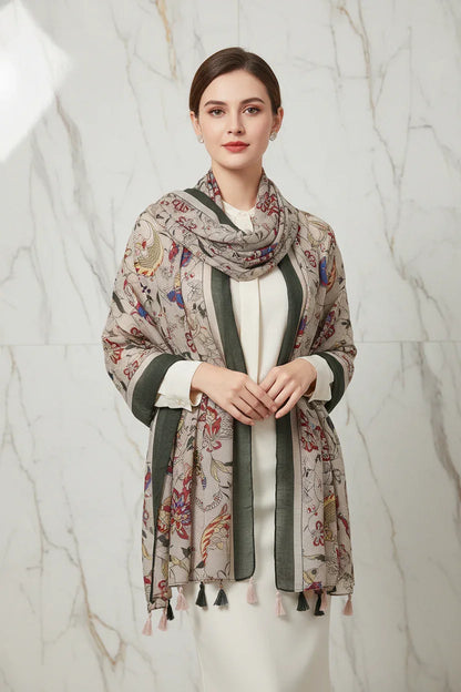 وشاح فاخر على الأكتاف