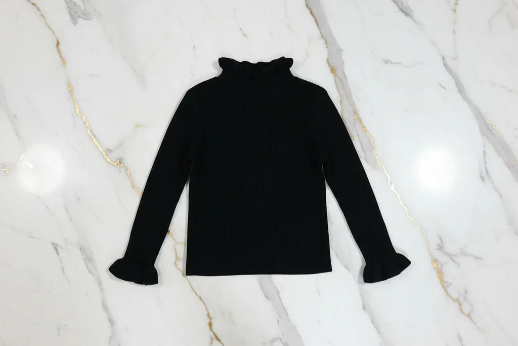 سويتر أسود - منظر أمامي