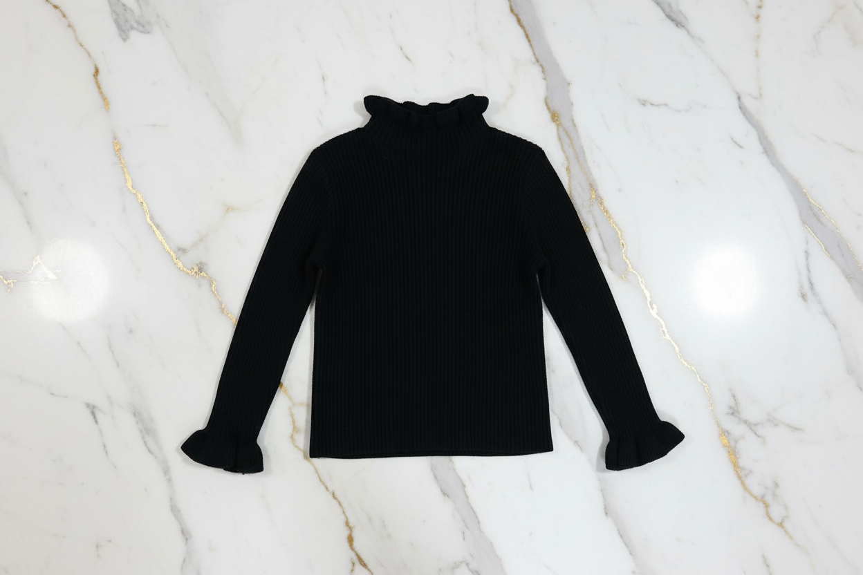 سويتر أسود - منظر أمامي