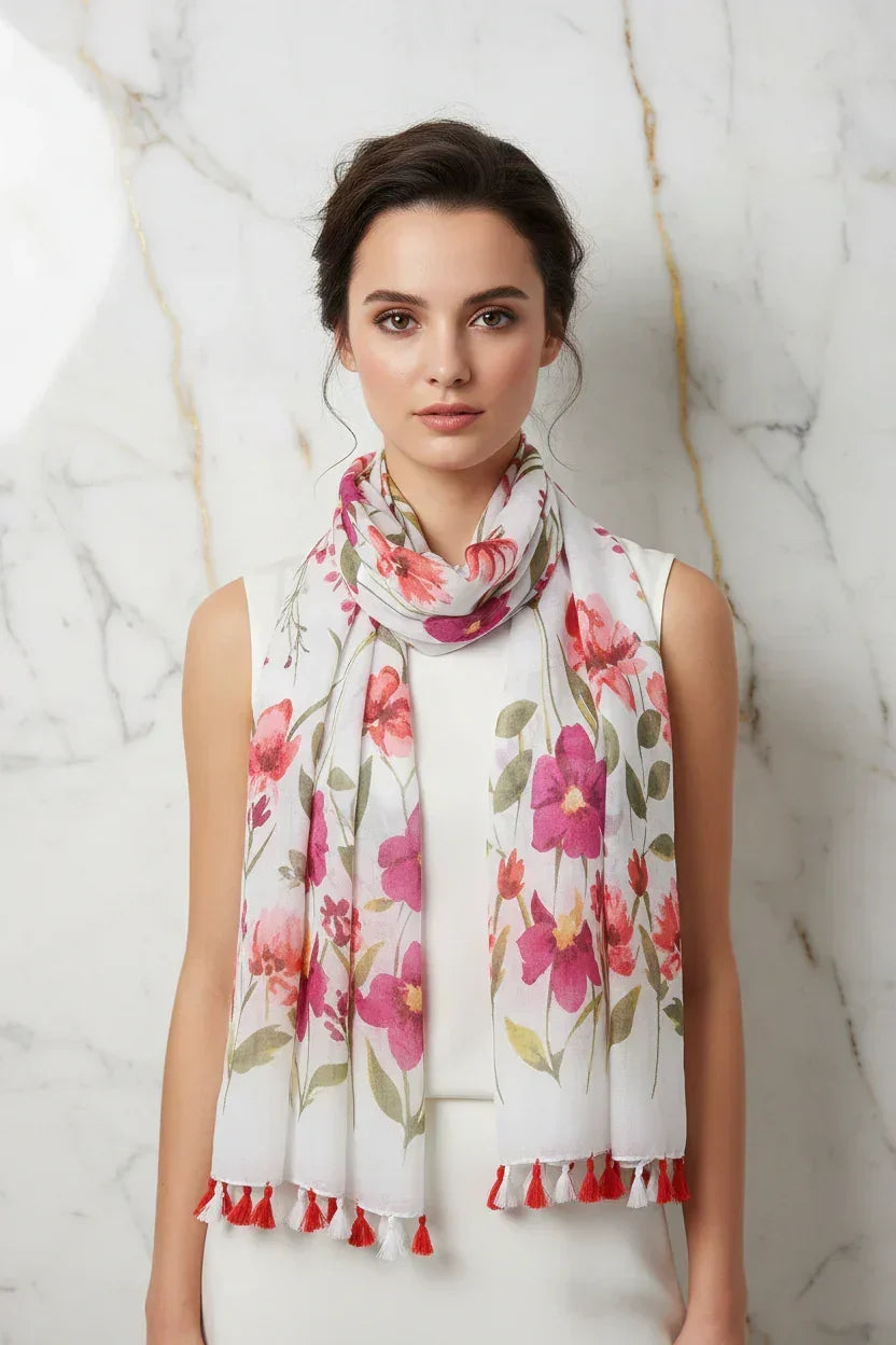 وشاح فاخر حول الرقبة