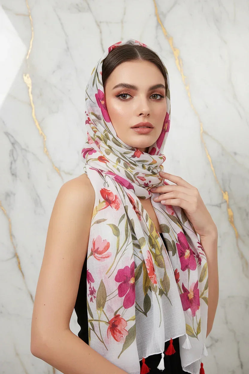 وشاح فاخر على الرأس