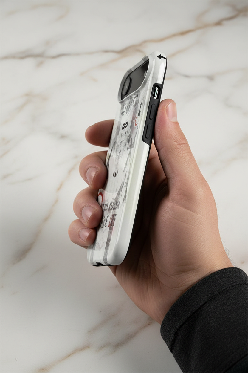 لقطة جانبية - اليد والغلاف