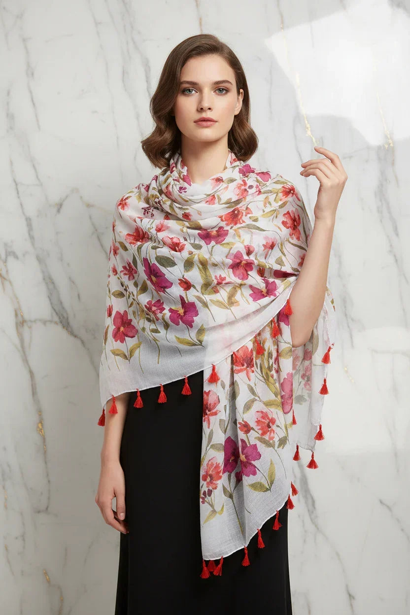 وشاح فاخر على الأكتاف