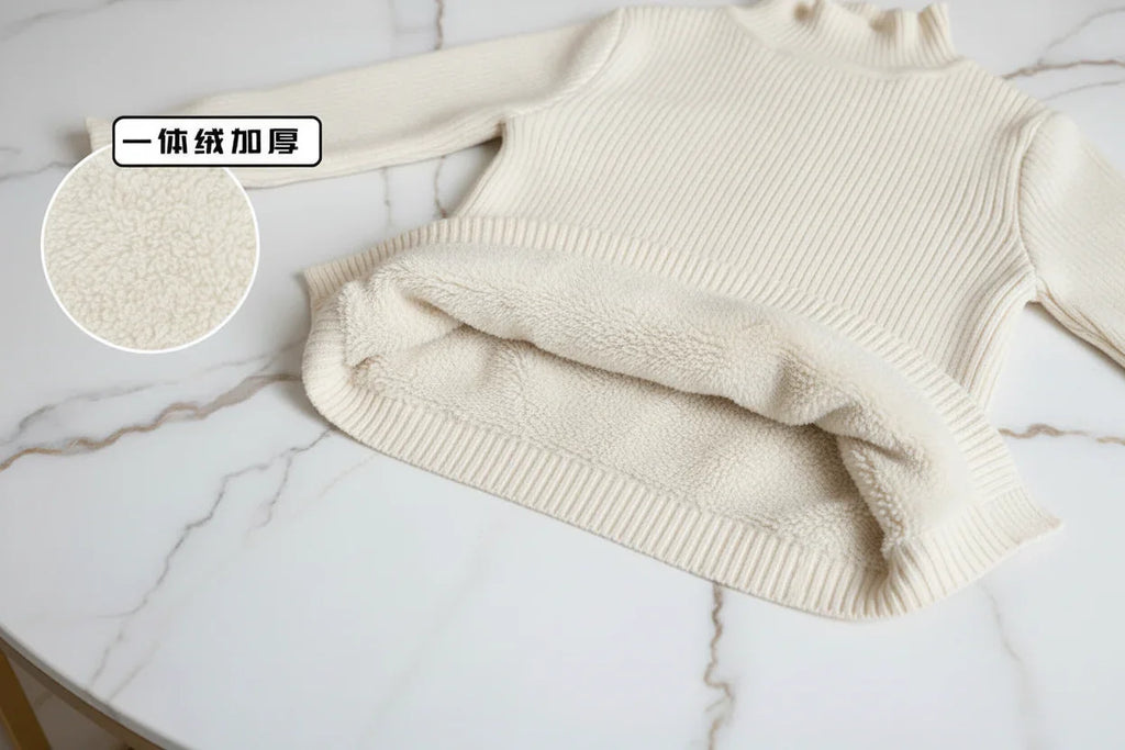 سويتر سكري مبطن - مطوي مع البطانة