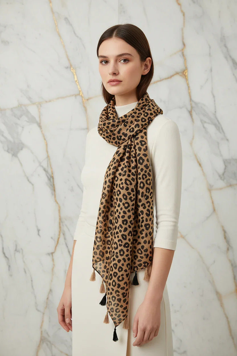 وشاح فاخر بعقدة جانبية