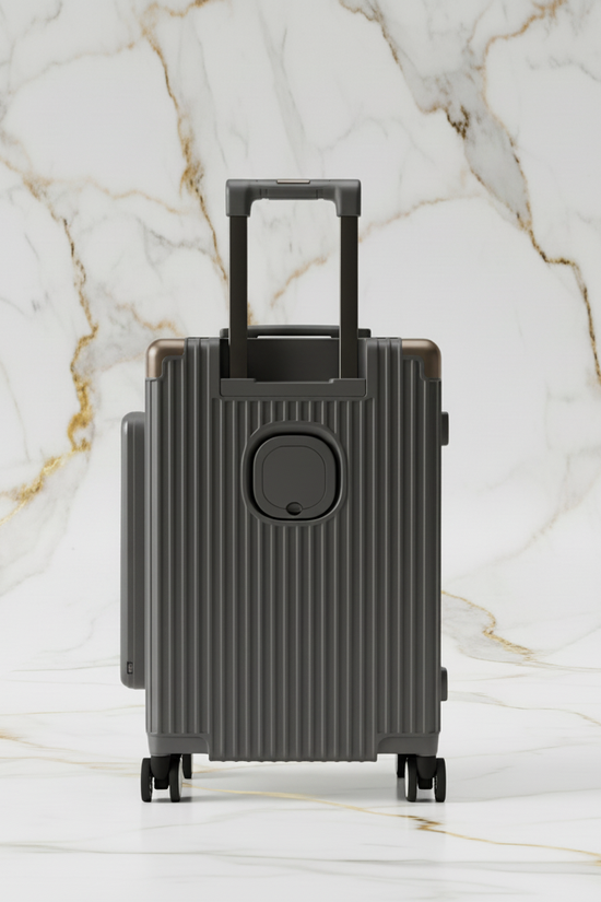 الحقيبة الرمادية الفحمية - منظر خلفي