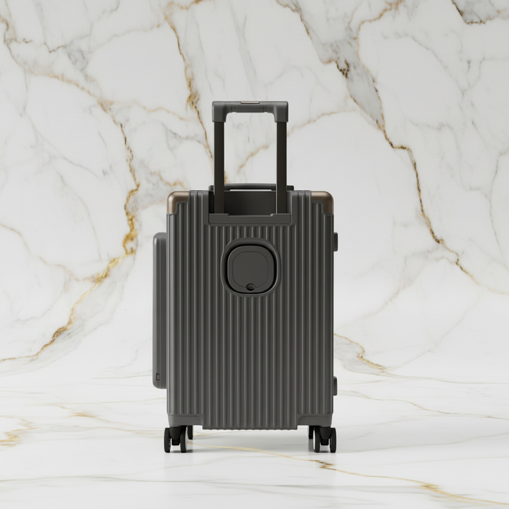 الحقيبة الرمادية الفحمية - منظر خلفي