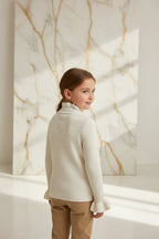 سويتر بناتي كريمي - منظر خلفي