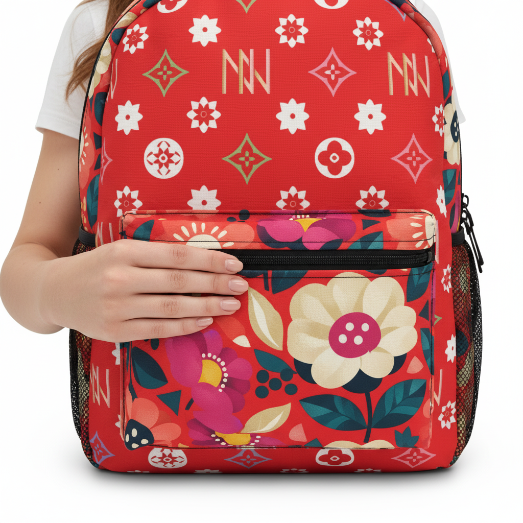 لقطة تفصيلية قريبة للحقيبة