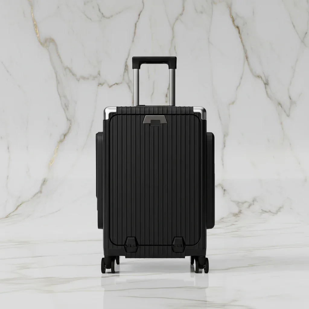 الحقيبة باللون الأسود - منظر أمامي