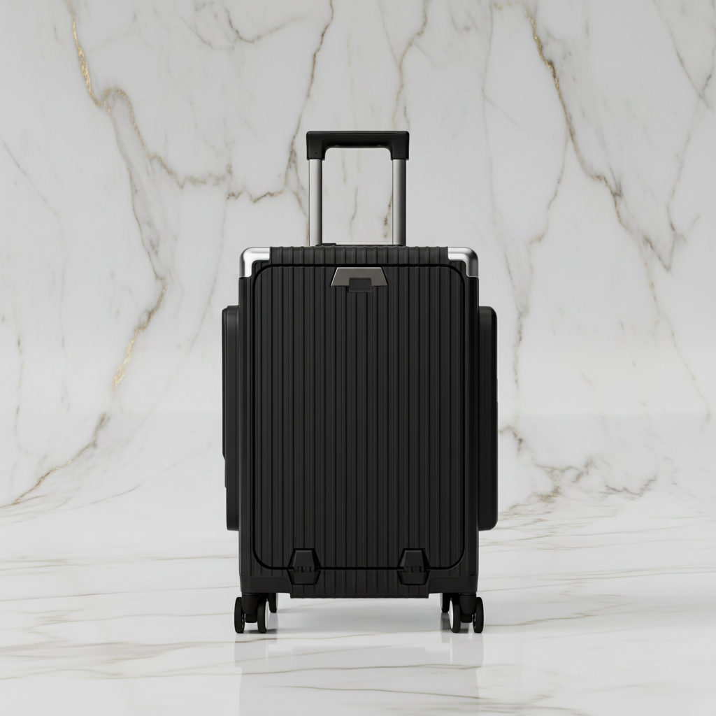 الحقيبة باللون الأسود - منظر أمامي