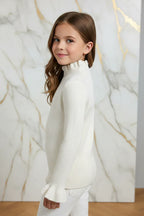 سويتر بناتي كريمي - بروفايل يسار