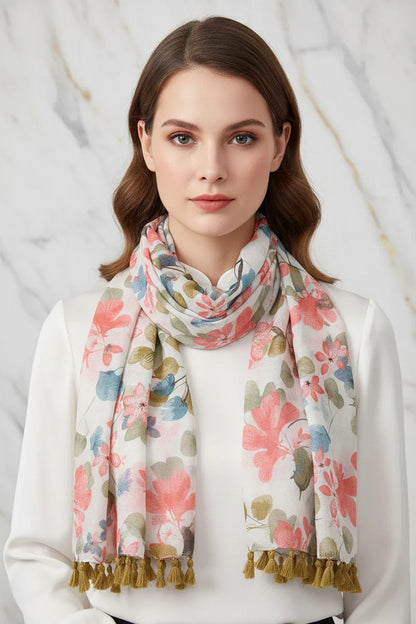 تصوير قريب لتفاصيل الوشاح