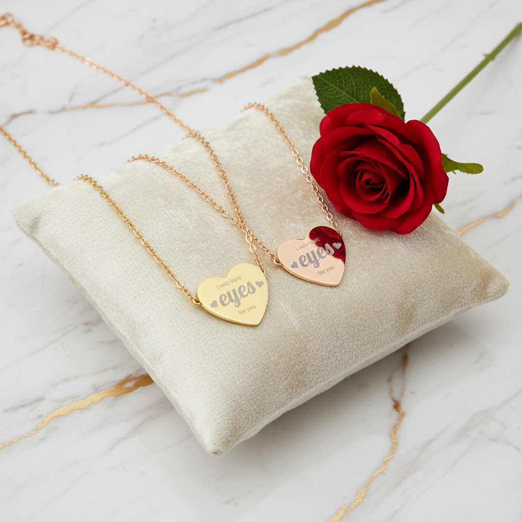 القلادتين مع وردة - زاوية فنية