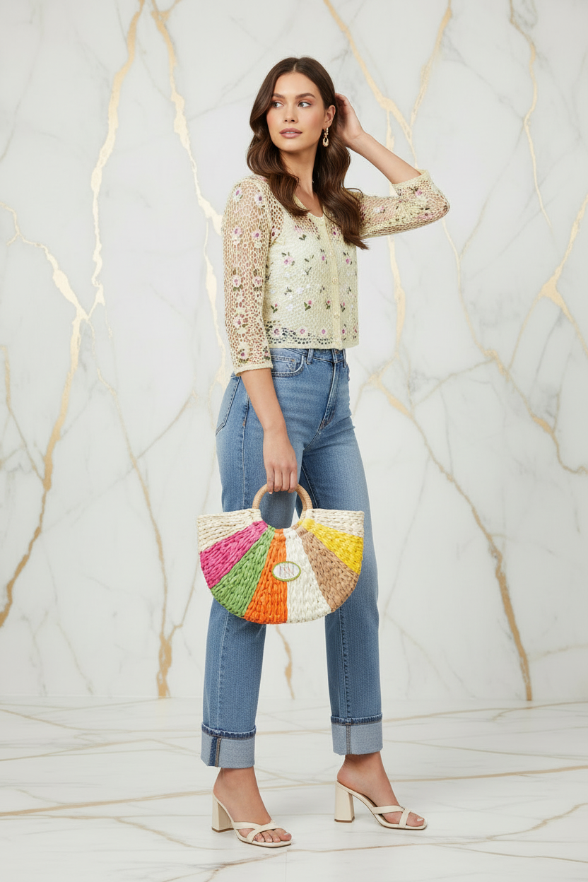 جينز - وجه يمين يد في شعر