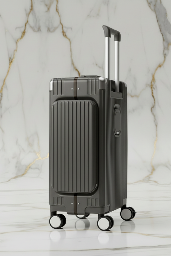 الحقيبة الرمادية الفحمية - منظر جانبي