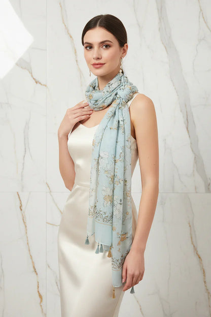 وشاح فاخر بعقدة جانبية