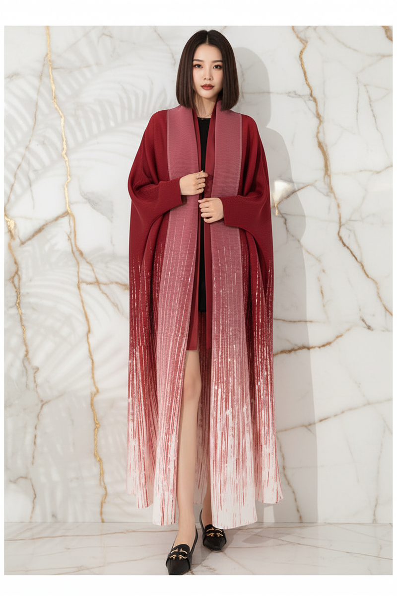 امرأة كورية ترتدي الكوت - وقفة أنيقة