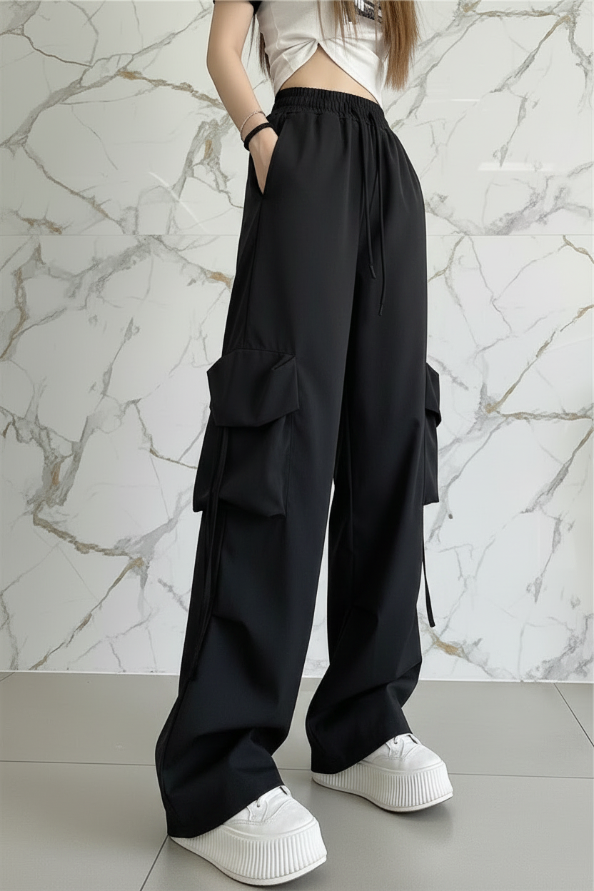 بنطال أسود - زاوية أمامية