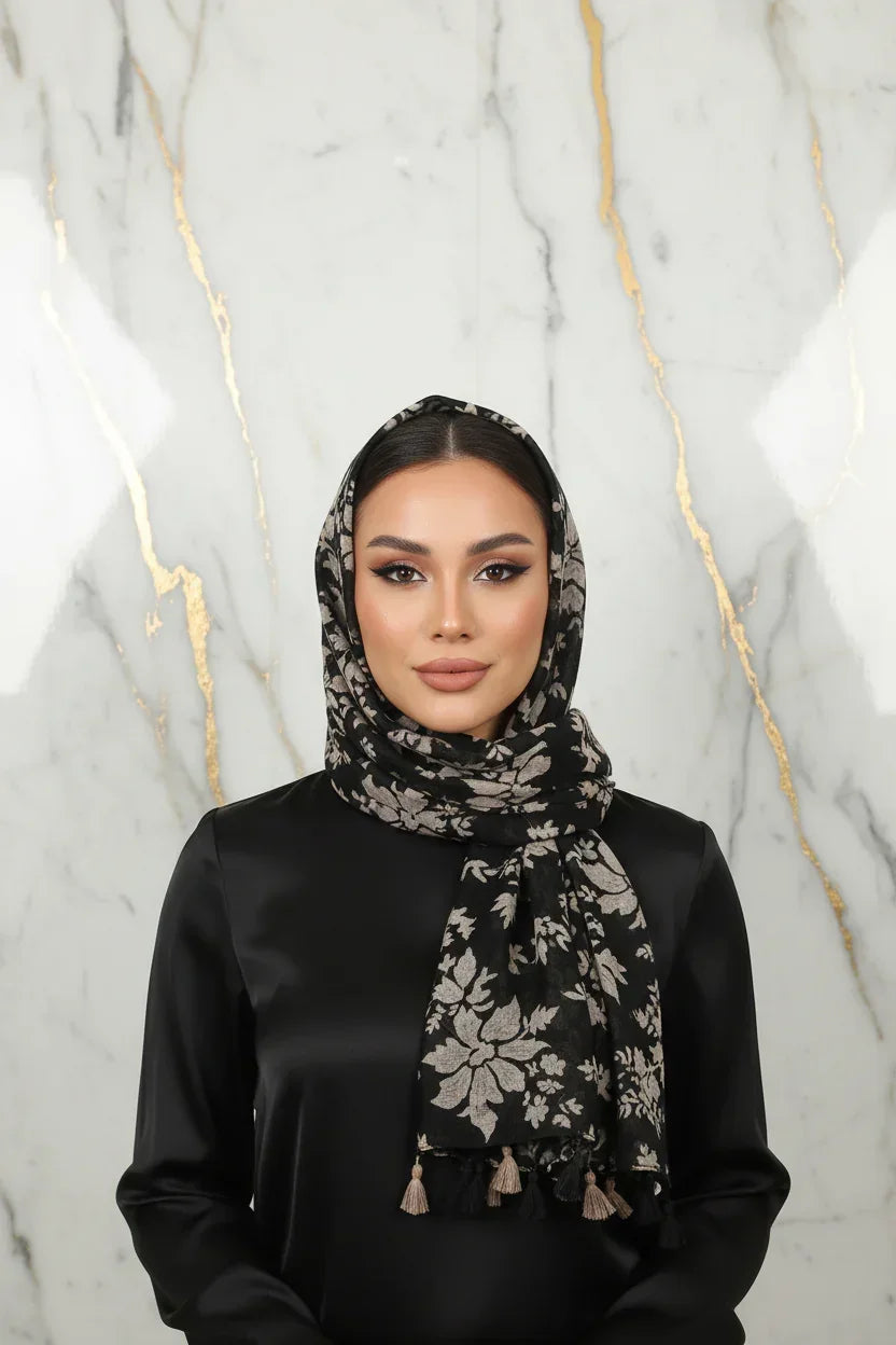 وشاح فاخر على الرأس