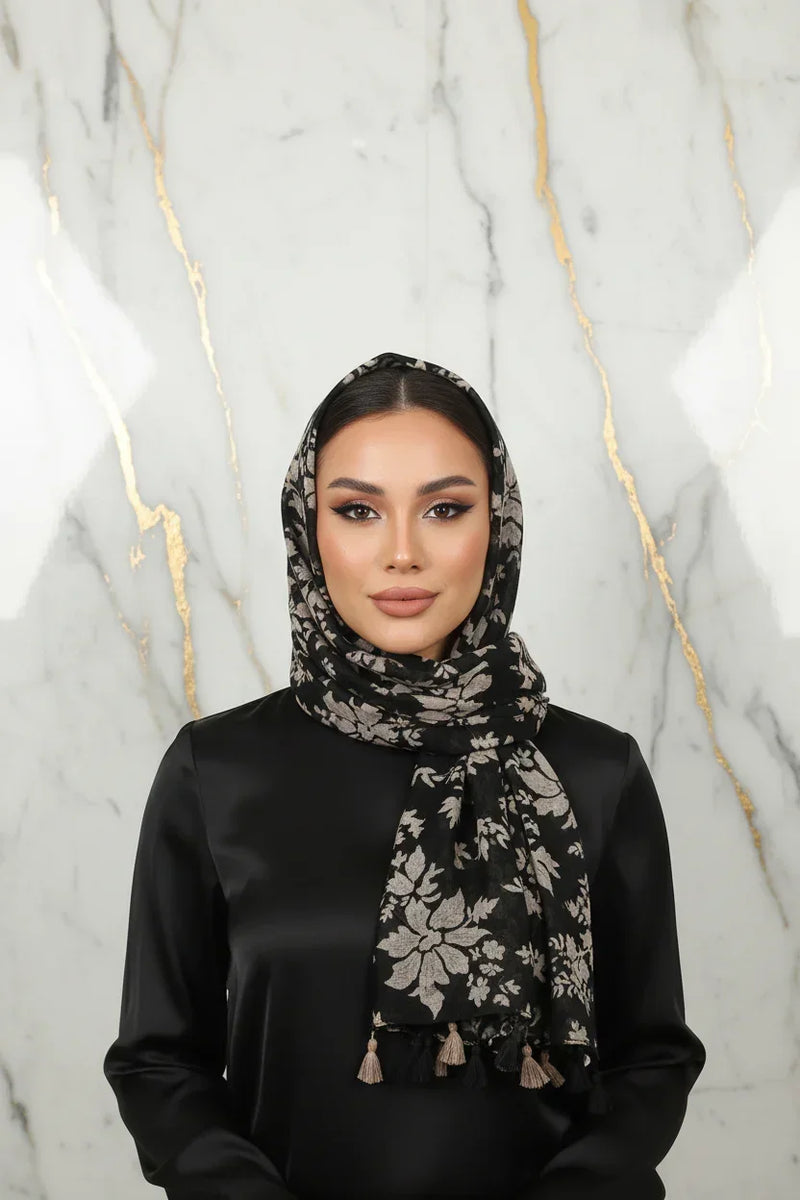 وشاح فاخر على الرأس