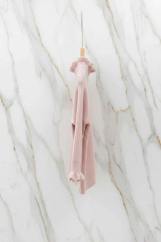 سويتر وردي مبطن - منظر جانبي