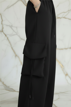 جيوب مزدوجة - أسود