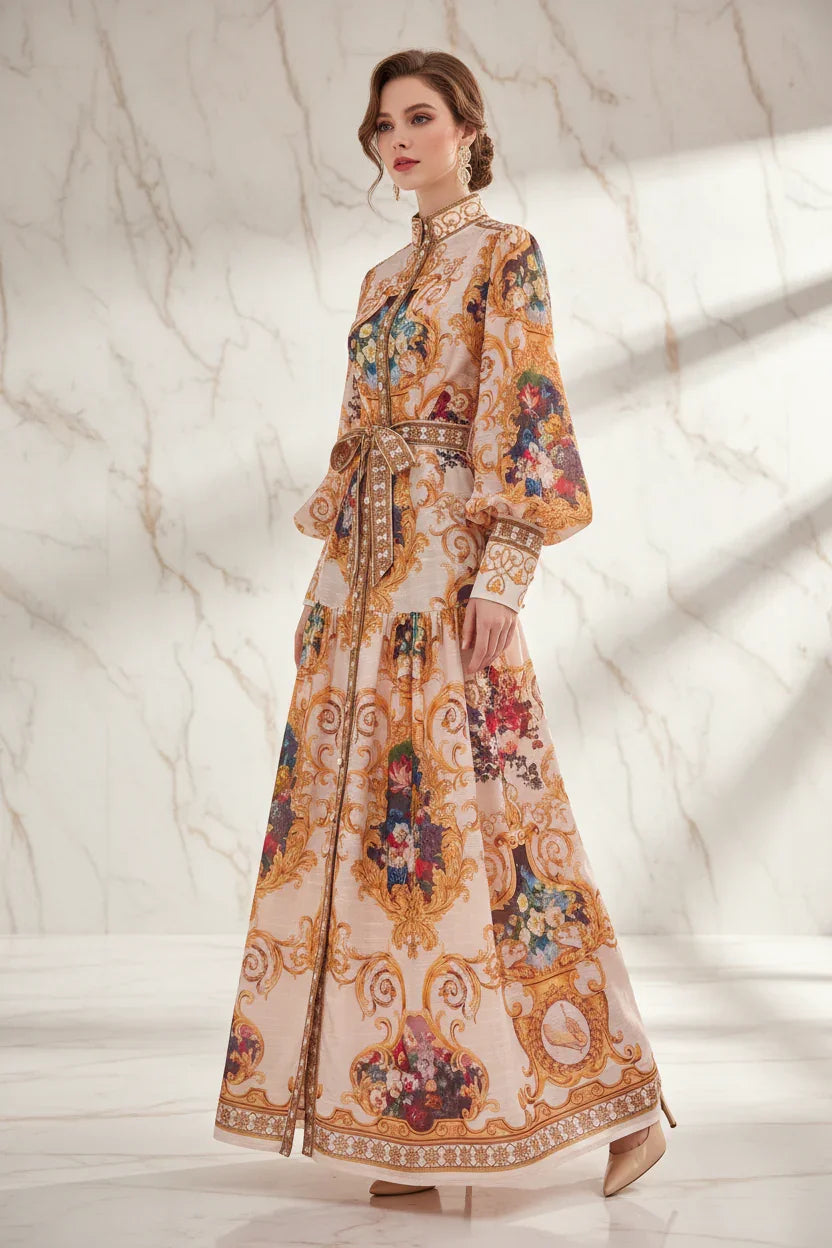 لقطة ثلاثة أرباع للفستان