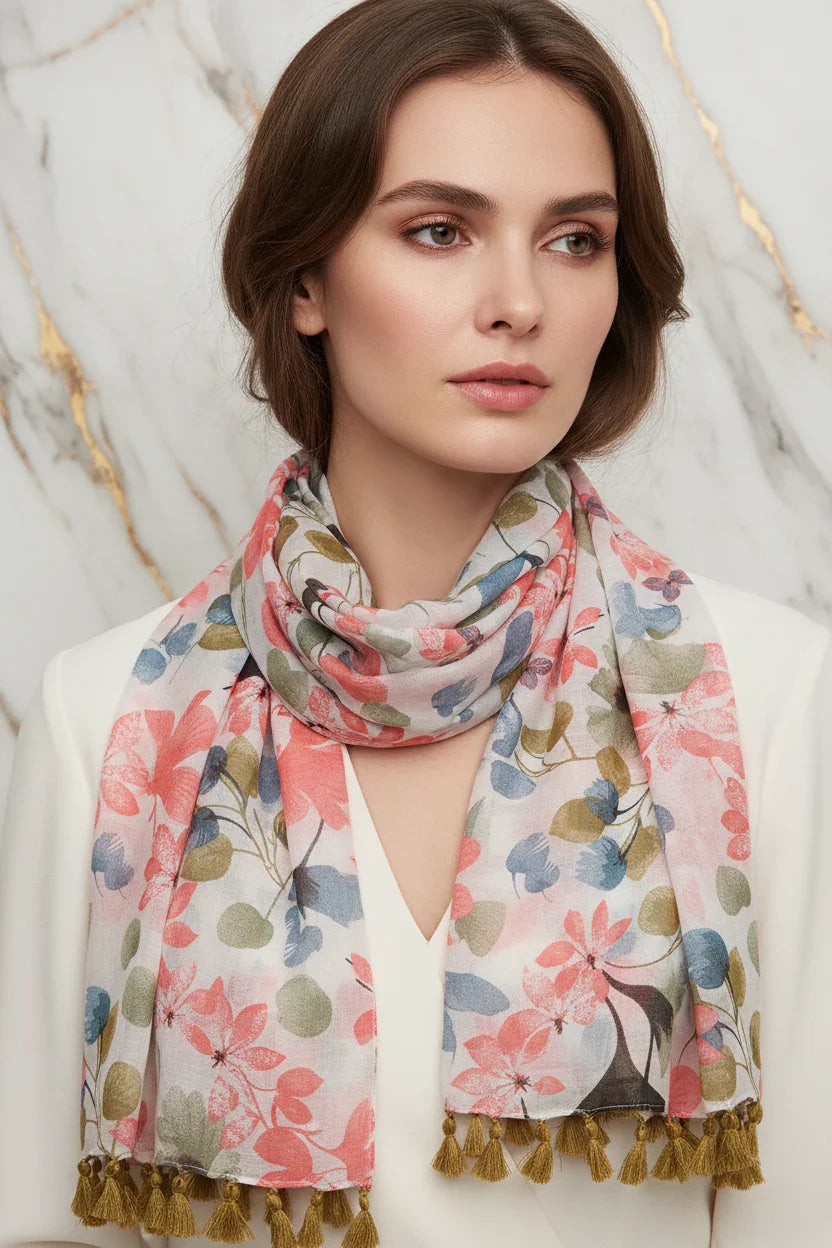 بورتريه قريب مع الوشاح