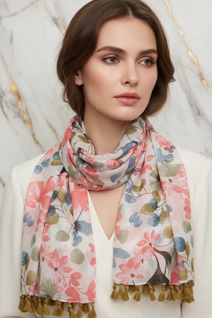 بورتريه قريب مع الوشاح