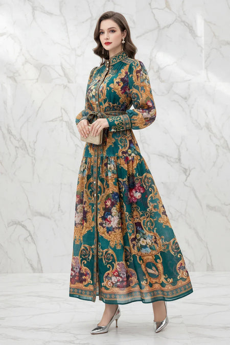 لقطة ثلاثة أرباع للفستان