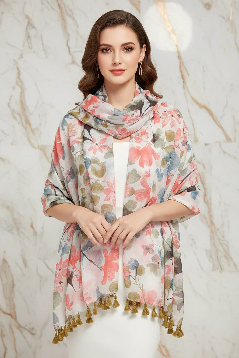 وشاح فاخر على الأكتاف