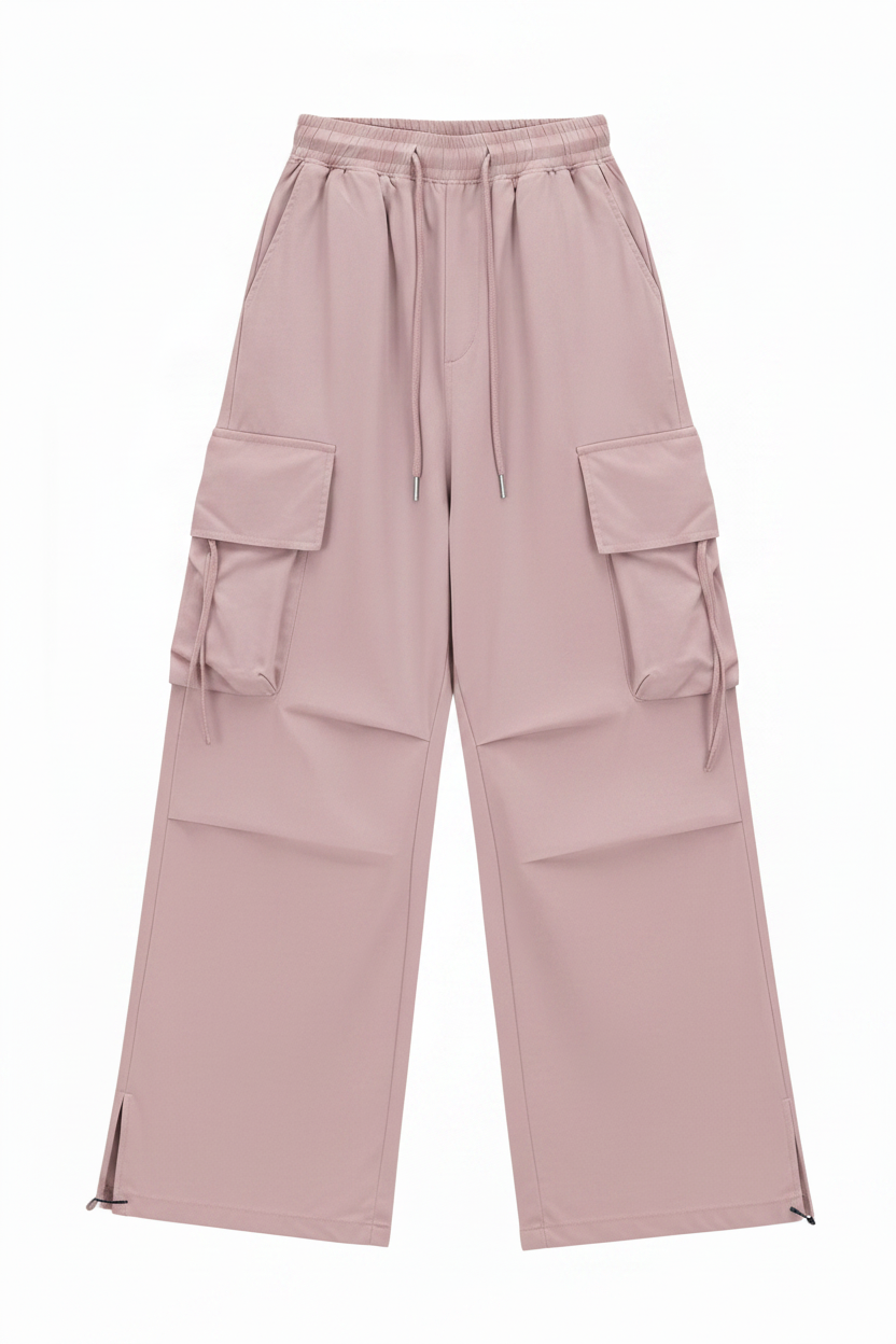 بنطال كارغو وردي - أمامي