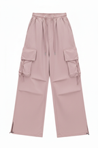 بنطال كارغو وردي - أمامي