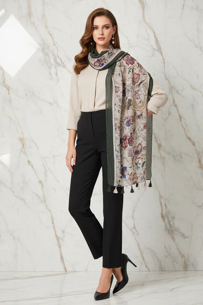 وشاح فاخر بعقدة جانبية