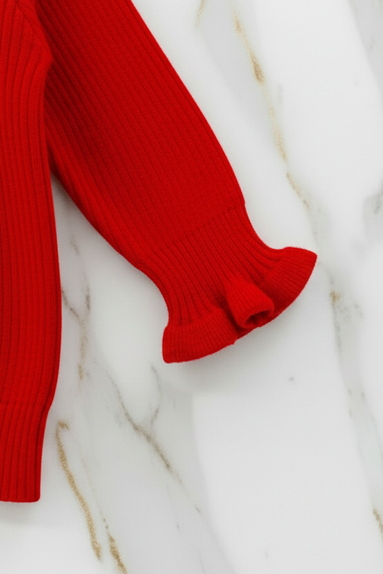 سويتر أحمر مبطن - تفاصيل الكم