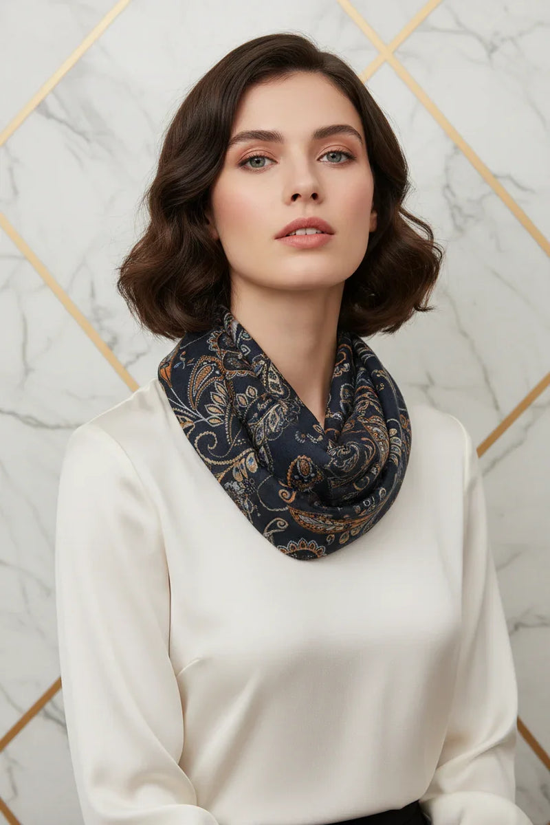 وشاح فاخر حول الرقبة