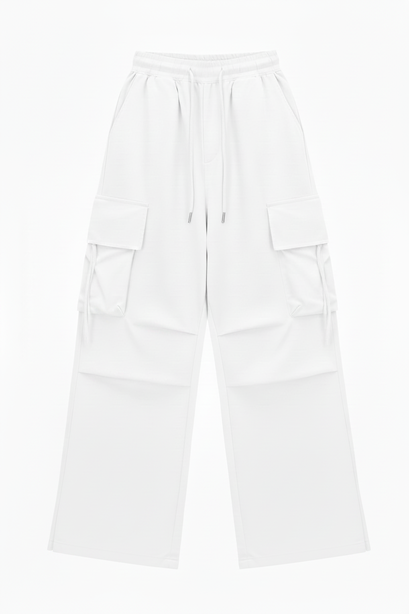 بنطال أبيض - أمامي بدون فتحات