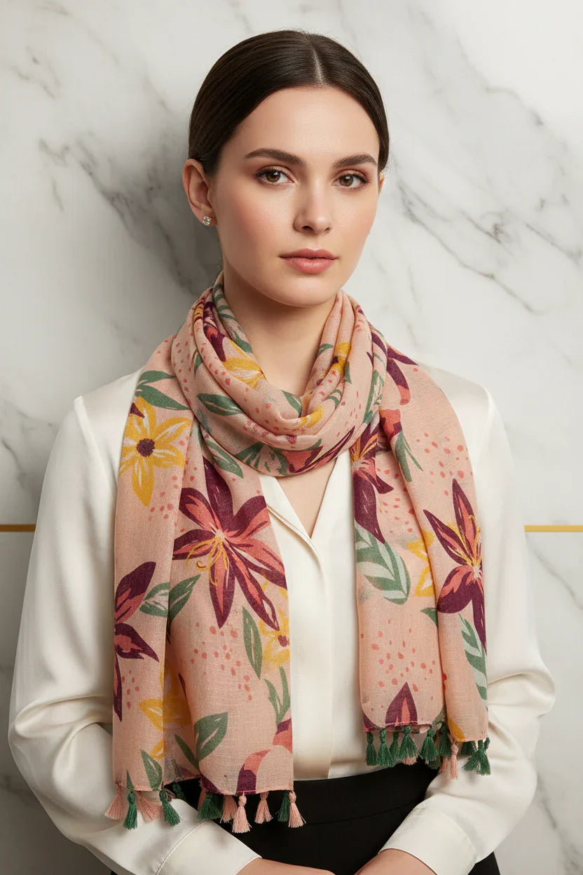 وشاح فاخر حول الرقبة