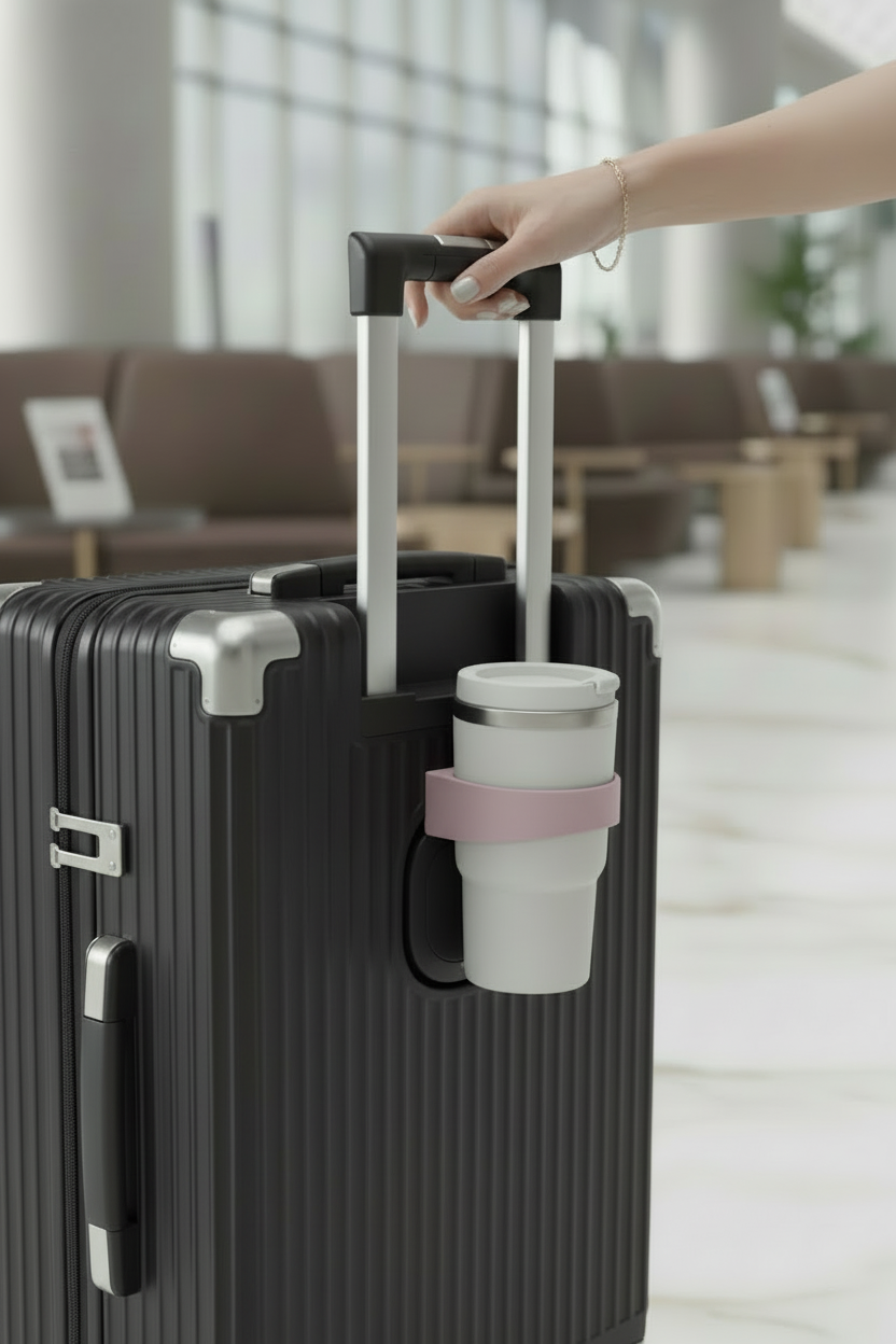 يد امرأة مع الحقيبة السوداء