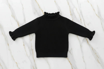 سويتر أسود مبطن - منظر أمامي