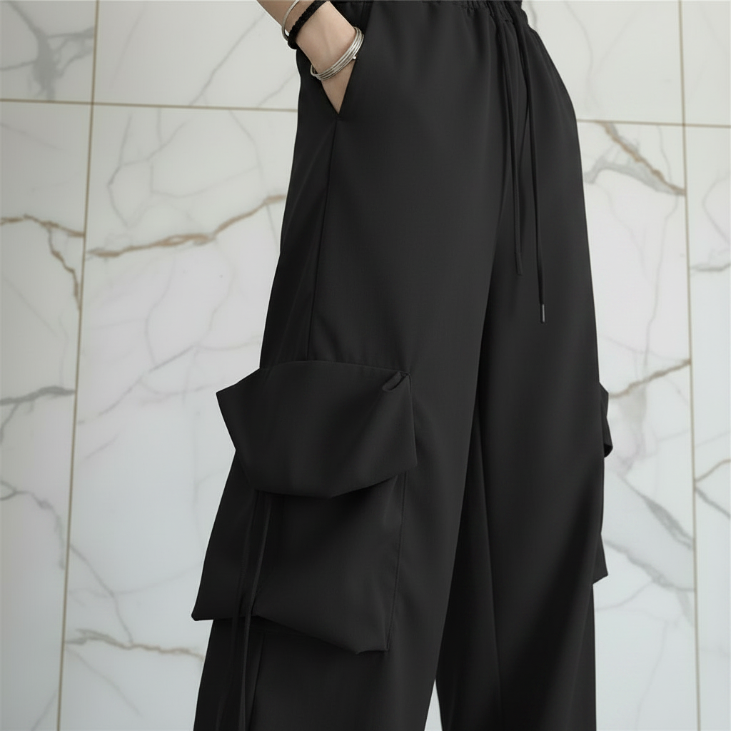 جيب جانبي - أسود